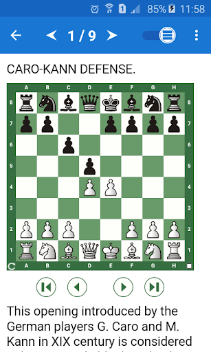 Chess Tactics in Caro-Kann - Gameplay image of android game