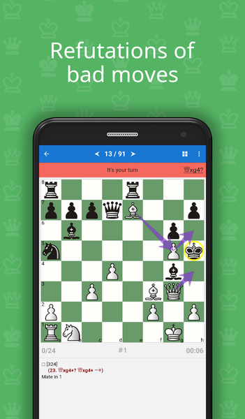 Mate in ۱ (Chess Puzzles) - عکس بازی موبایلی اندروید