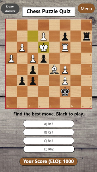 Chess Puzzle Quiz - Chess Puzz - Image screenshot of android app