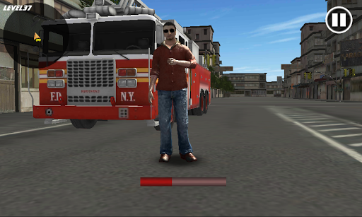 Crazy FireTruck Parking 3D - Gameplay image of android game