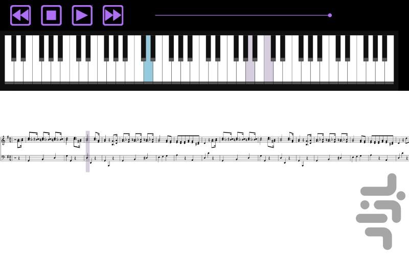 آموزش پیانو (پیانو من) - عکس برنامه موبایلی اندروید