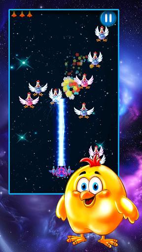 Chicken Shooter: Galaxy Attack - Gameplay image of android game