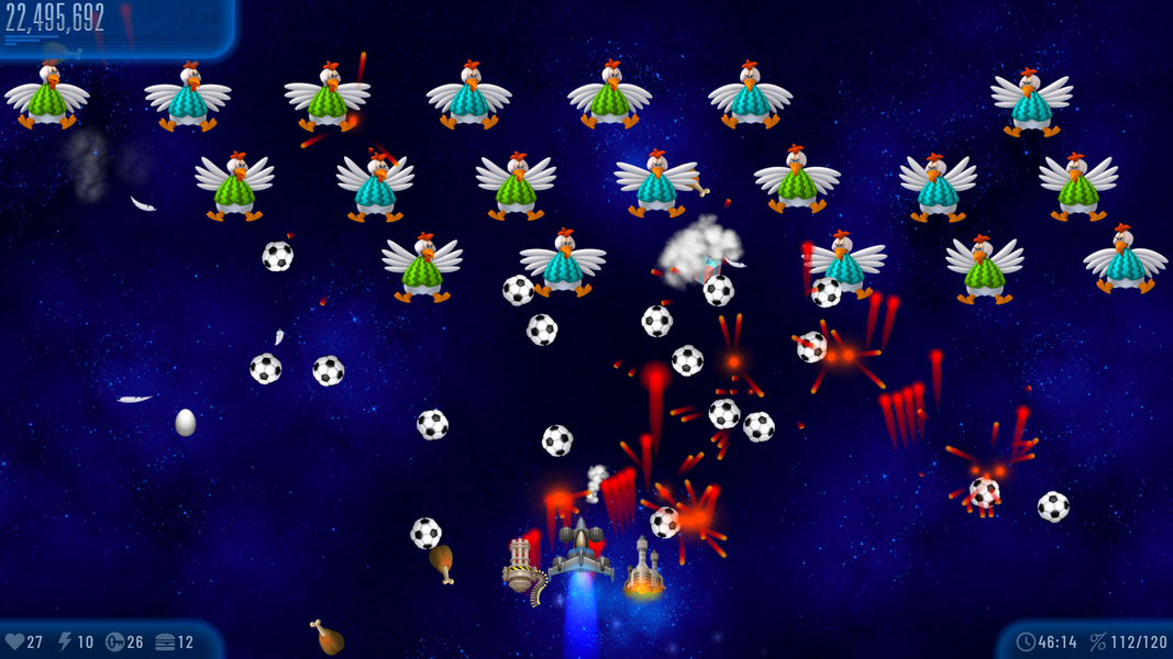 Chicken Invaders ۵ - عکس بازی موبایلی اندروید