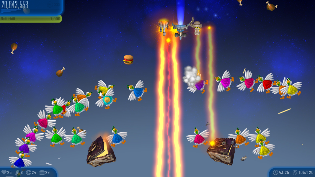 Chicken Invaders 5 - Gameplay image of android game