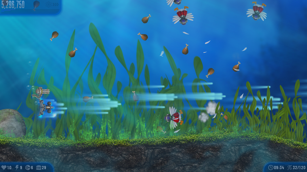 Chicken Invaders 5 - Gameplay image of android game