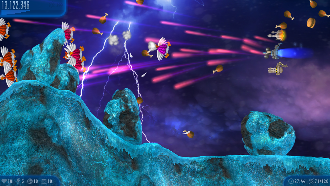 Chicken Invaders 5 - Gameplay image of android game