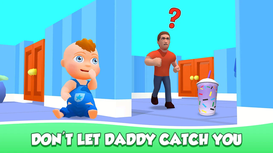 Hide From Daddy: Little Escape - Gameplay image of android game
