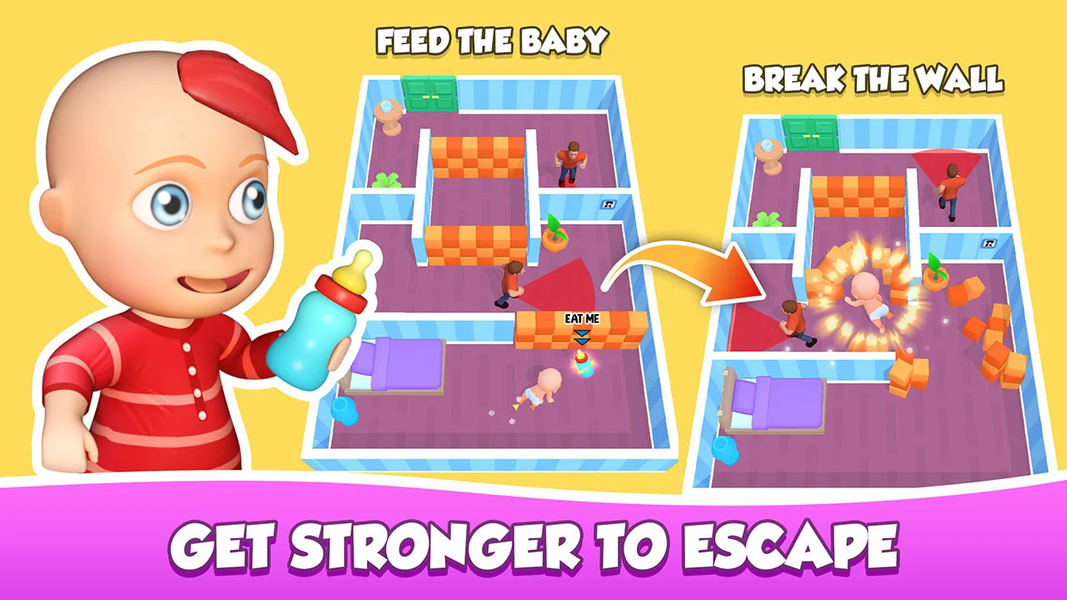 Hide From Daddy: Little Escape - Gameplay image of android game