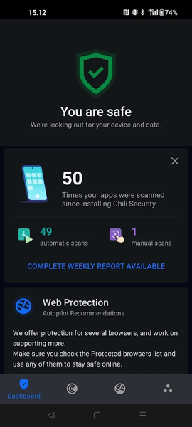 Chili Security for Android - عکس برنامه موبایلی اندروید