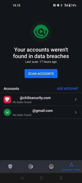 Chili Security for Android - عکس برنامه موبایلی اندروید