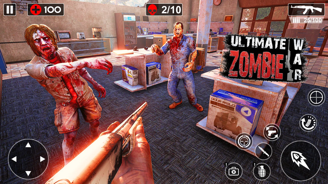 Zombie Games 3d 2024 : fps War - Image screenshot of android app