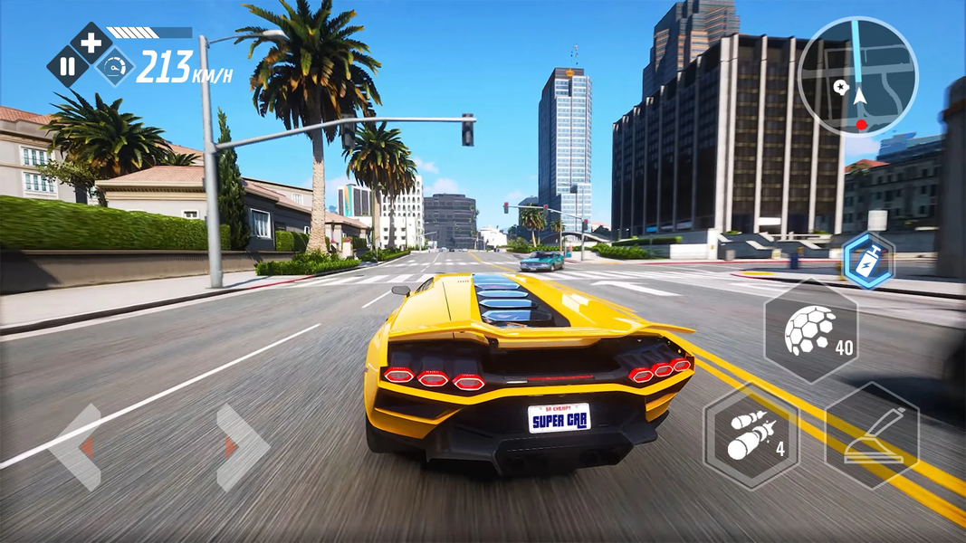 Real Car Driving: 3D City - Gameplay image of android game