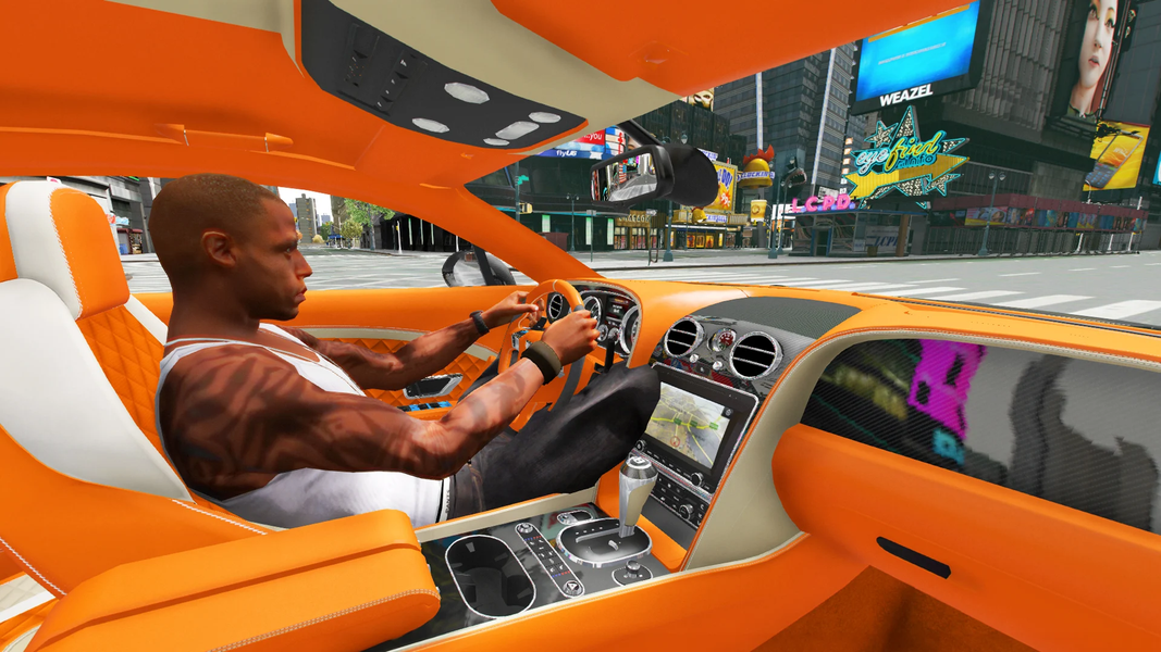 Real Car Driving: 3D City - Gameplay image of android game