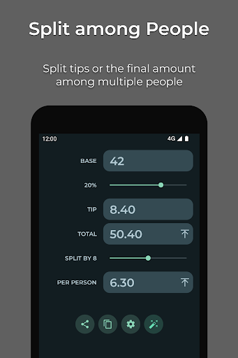 Tip Calculator — Clean, Simple - Image screenshot of android app