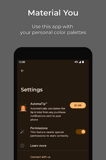 Tip Calculator — Clean, Simple - Image screenshot of android app