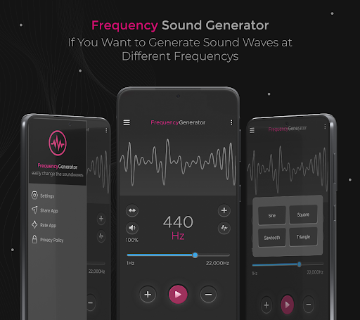 Frequency Sound Generator - Image screenshot of android app