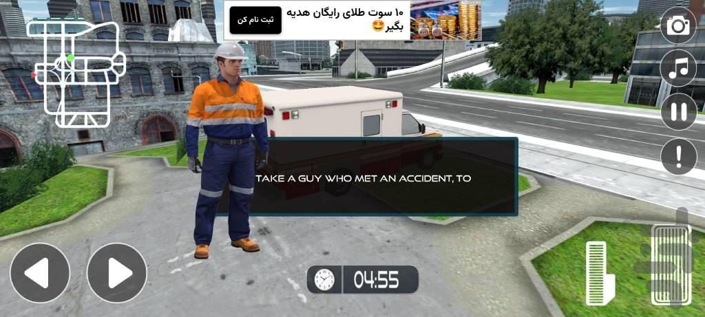 بازی ماشین آمبولانس - عکس بازی موبایلی اندروید