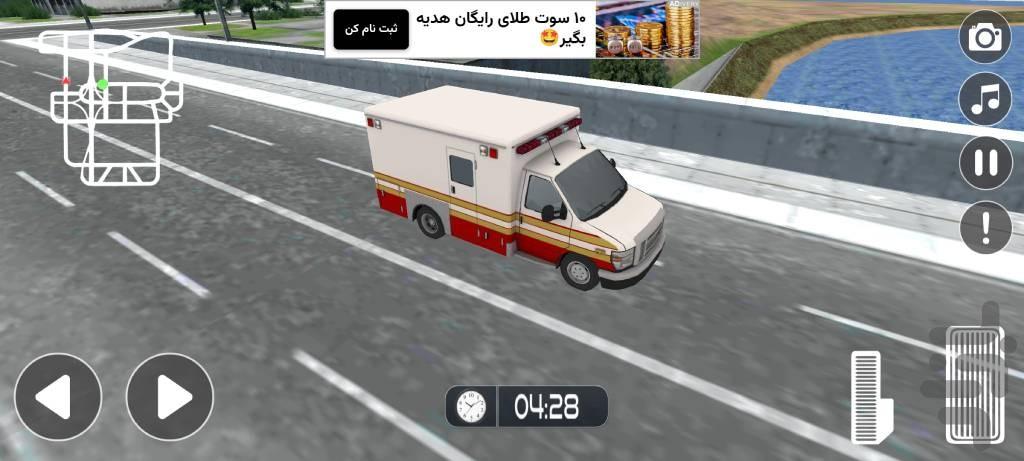 بازی ماشین آمبولانس - عکس بازی موبایلی اندروید
