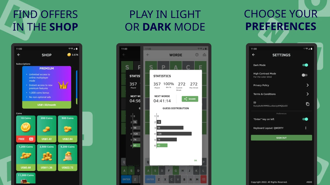 Worde: Daily & Unlimited - عکس بازی موبایلی اندروید