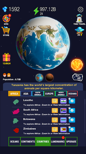 Idle World - Build The Planet - Gameplay image of android game