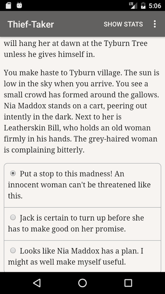 Trials of the Thief-Taker - Image screenshot of android app