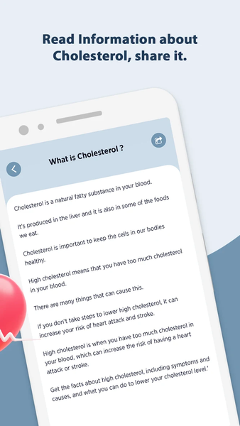 LDL: Cholesterol Tracker - عکس برنامه موبایلی اندروید