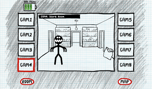 Stickman Five Nights Survival - Gameplay image of android game