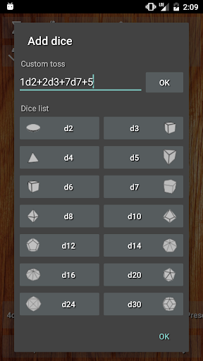 DnDice - 3D RPG Dice Roller - Image screenshot of android app