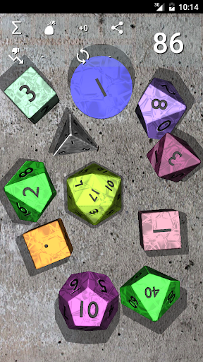 DnDice - 3D RPG Dice Roller - Image screenshot of android app