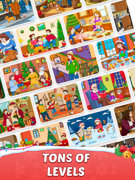 Christmas Find Differences - Gameplay image of android game