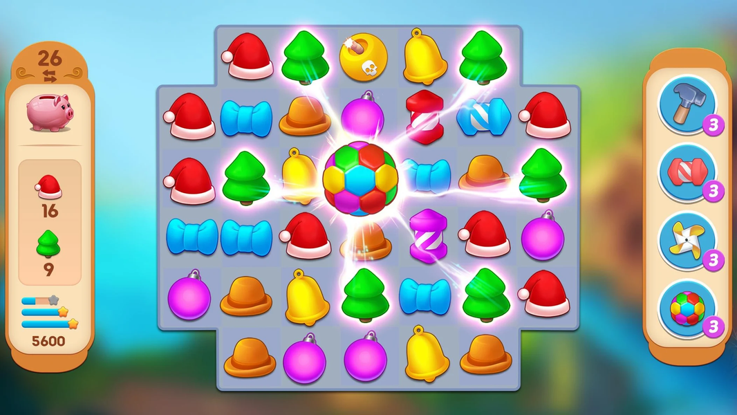 Christmas Journey -Match Candy - Gameplay image of android game