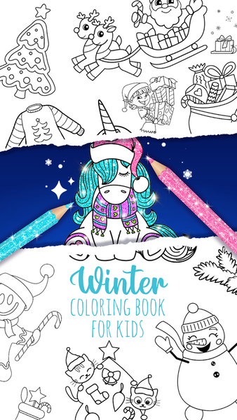 Christmas kids coloring - عکس بازی موبایلی اندروید