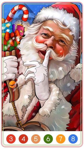 Christmas Paint by Number - Gameplay image of android game