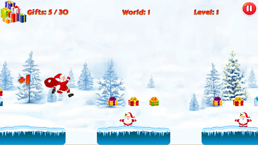 Christmas Santa Run - Gameplay image of android game