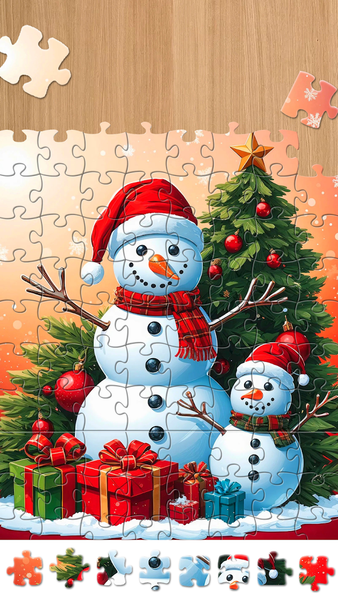 Christmas Jigsaw Puzzle Games - Gameplay image of android game