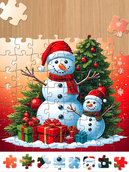 Christmas Jigsaw Puzzle Games - Gameplay image of android game