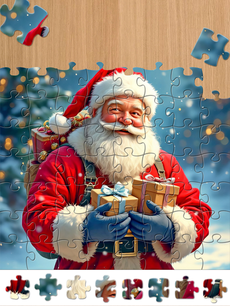 Christmas Jigsaw Puzzle Games - Gameplay image of android game