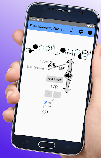 Flute Fingering Chart - عکس برنامه موبایلی اندروید