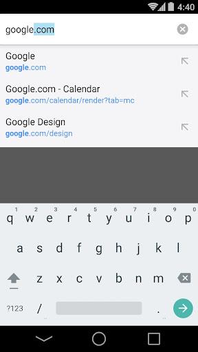 Chrome Beta - Image screenshot of android app