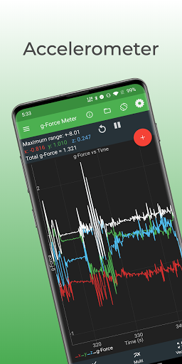 Physics Toolbox Accelerometer - عکس برنامه موبایلی اندروید