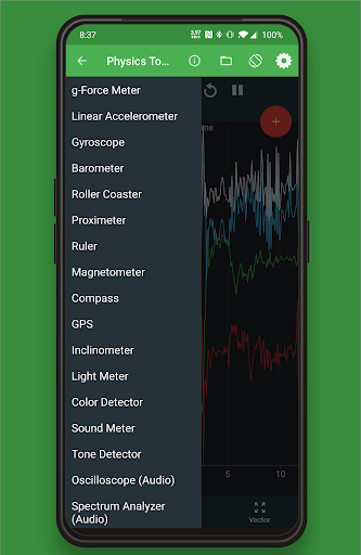 Physics Toolbox Sensor Suite - Image screenshot of android app