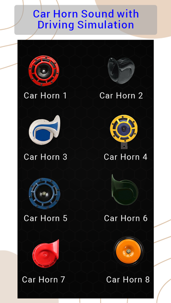 Car Horn Sound Simulator - Image screenshot of android app