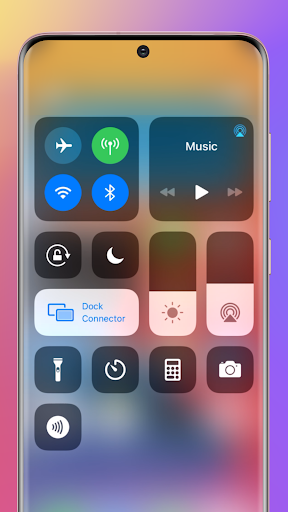 Control Center iOS 15 - عکس برنامه موبایلی اندروید