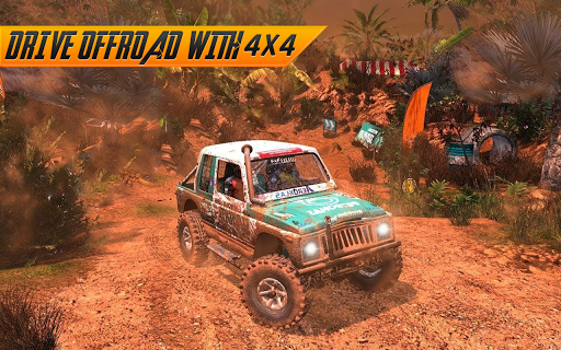 Offroad Jeep Driving Simulator - Gameplay image of android game