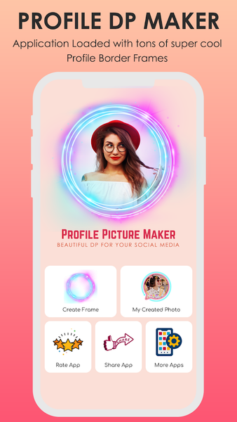 Profile Picture Border Frame - عکس برنامه موبایلی اندروید