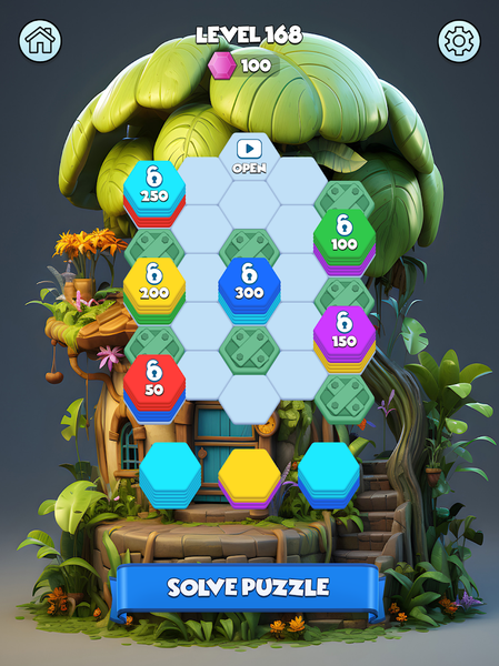 Hexa Match - Gameplay image of android game