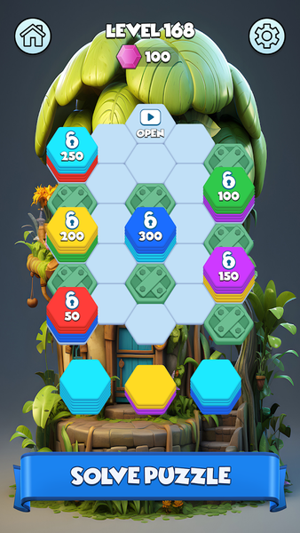 Hexa Match - Gameplay image of android game