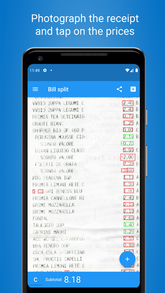 Bill Split, share expenses - Image screenshot of android app