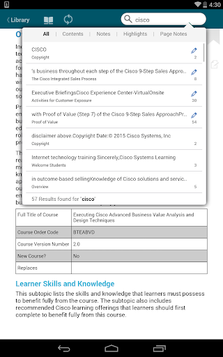 Cisco eReader - عکس برنامه موبایلی اندروید