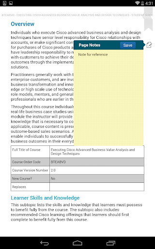 Cisco eReader - عکس برنامه موبایلی اندروید